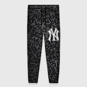 Женские брюки 3D с принтом New York Yankees в Новосибирске, полиэстер 100% | прямой крой, два кармана без застежек по бокам, с мягкой трикотажной резинкой на поясе и по низу штанин. В поясе для дополнительного комфорта — широкие завязки | baseball | fashion | game | glitch | new york | sport | бейсбол | игра | мода | нью йорк | спорт