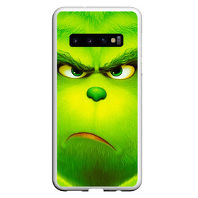 Чехол для Samsung Galaxy S10 с принтом Гринч 3D The Grinch в Новосибирске, Силикон | Область печати: задняя сторона чехла, без боковых панелей | Тематика изображения на принте: the grinch | гринч | для детей | мультфильм | рождество