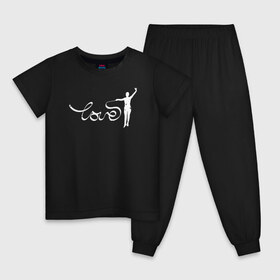 Детская пижама хлопок с принтом Love в Новосибирске, 100% хлопок |  брюки и футболка прямого кроя, без карманов, на брюках мягкая резинка на поясе и по низу штанин
 | gymnastics | rhythmic gymnastics | гимнастика | спорт | художественная гимнастика