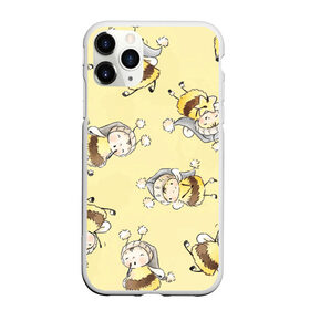 Чехол для iPhone 11 Pro матовый с принтом Сонные пчёлки в Новосибирске, Силикон |  | арт | белый | детский рисунок | жёлтый | звезда | звёзды | ночь | отдых | пушистые | пушистый | пчелиная шуба | пчелиная шубка | рисунок | сон | спокойной ночи | чёрный | шуба | шубка