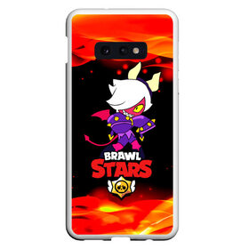 Чехол для Samsung S10E с принтом Brawl Stars Колетта Демон в Новосибирске, Силикон | Область печати: задняя сторона чехла, без боковых панелей | bibi | crow | koletta | leon | nita | sandy | wings | бравл старс | герои | девочкам | демон | детям | дьявол | звезда | звездные | колетт | крылья | леон | логотипы игр | огненный | огонь | пламя | рога | сенди | трикси