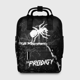 Женский рюкзак 3D с принтом THE PRODIGY. в Новосибирске, 100% полиэстер | лямки с регулируемой длиной, сверху ручки, чтобы рюкзак нести как сумку. Основное отделение закрывается на молнию, как и внешний карман. Внутри два дополнительных кармана, один из которых закрывается на молнию. По бокам два дополнительных кармашка, куда поместится маленькая бутылочка
 | prodigy | the prodigy