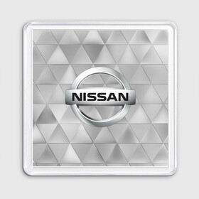 Магнит 55*55 с принтом NISSAN. в Новосибирске, Пластик | Размер: 65*65 мм; Размер печати: 55*55 мм | Тематика изображения на принте: abstract | auto | brand | car | geometry | nissan | nиссан | sport | texture | абстракция | авто | автомобильные | бренд | геометрия | классика | машины | модные | спорт | стиль | текстура