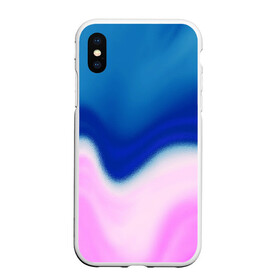 Чехол для iPhone XS Max матовый с принтом Воздушный Крем в Новосибирске, Силикон | Область печати: задняя сторона чехла, без боковых панелей | blue | cream | gradient | pink | абстрактный | абстракция | вода | волны | гламур | градиент | девочкам | зефирка | краска | краски | красочный | море | мороженое | небеса | нежные | пастельные | перламутровый