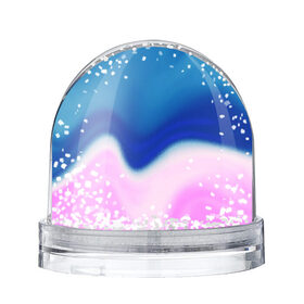 Снежный шар с принтом Воздушный Крем в Новосибирске, Пластик | Изображение внутри шара печатается на глянцевой фотобумаге с двух сторон | blue | cream | gradient | pink | абстрактный | абстракция | вода | волны | гламур | градиент | девочкам | зефирка | краска | краски | красочный | море | мороженое | небеса | нежные | пастельные | перламутровый