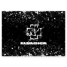 Поздравительная открытка с принтом Rammstein. в Новосибирске, 100% бумага | плотность бумаги 280 г/м2, матовая, на обратной стороне линовка и место для марки
 | music | rammstein | rock | индастриал метал | метал группа | музыка | музыкальная группа | немецкая метал группа | рамштайн | рок | хард рок