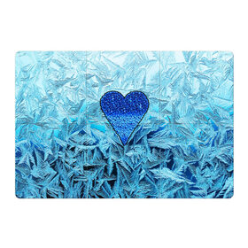 Магнитный плакат 3Х2 с принтом Ледяное сердце в Новосибирске, Полимерный материал с магнитным слоем | 6 деталей размером 9*9 см | Тематика изображения на принте: christmas | frozen | new year | snow | winter | влюбленные | дед мороз | зима | зимний | лед | любимая жена | любовь | мама | новый год | подарок | рождество | сердечки | снег | снежинки | снежная королева | узоры