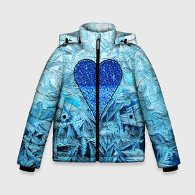 Зимняя куртка для мальчиков 3D с принтом Ледяное сердце в Новосибирске, ткань верха — 100% полиэстер; подклад — 100% полиэстер, утеплитель — 100% полиэстер | длина ниже бедра, удлиненная спинка, воротник стойка и отстегивающийся капюшон. Есть боковые карманы с листочкой на кнопках, утяжки по низу изделия и внутренний карман на молнии. 

Предусмотрены светоотражающий принт на спинке, радужный светоотражающий элемент на пуллере молнии и на резинке для утяжки | christmas | frozen | new year | snow | winter | влюбленные | дед мороз | зима | зимний | лед | любимая жена | любовь | мама | новый год | подарок | рождество | сердечки | снег | снежинки | снежная королева | узоры