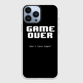 Чехол для iPhone 13 Pro Max с принтом UNDERTALE GAME OVER в Новосибирске,  |  | sans | undertale | андертале | андертейл | игра | подземная история | подземная сказка | санс | ундертале