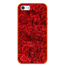 Чехол для iPhone 5/5S матовый с принтом Roses в Новосибирске, Силикон | Область печати: задняя сторона чехла, без боковых панелей | алые розы | весна | деревья | касные розы | красная роза | красный цветок | лепестки | лес | лето | листья | май | милион алых роз | на каждый день | осень | поле | роза | розы | солнце | тропики | флора