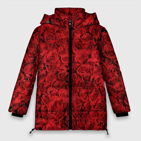 Женская зимняя куртка 3D с принтом Roses в Новосибирске, верх — 100% полиэстер; подкладка — 100% полиэстер; утеплитель — 100% полиэстер | длина ниже бедра, силуэт Оверсайз. Есть воротник-стойка, отстегивающийся капюшон и ветрозащитная планка. 

Боковые карманы с листочкой на кнопках и внутренний карман на молнии | алые розы | весна | деревья | касные розы | красная роза | красный цветок | лепестки | лес | лето | листья | май | милион алых роз | на каждый день | осень | поле | роза | розы | солнце | тропики | флора