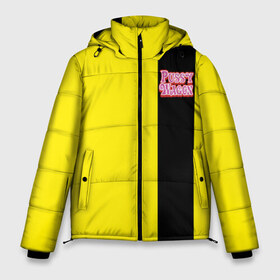 Мужская зимняя куртка 3D с принтом Kill Bill - Pussy Wagon в Новосибирске, верх — 100% полиэстер; подкладка — 100% полиэстер; утеплитель — 100% полиэстер | длина ниже бедра, свободный силуэт Оверсайз. Есть воротник-стойка, отстегивающийся капюшон и ветрозащитная планка. 

Боковые карманы с листочкой на кнопках и внутренний карман на молнии. | Тематика изображения на принте: kill bill | pickup | pussy | pussy wagon | tarantino | wagon | квентин тарантино | пикап | пусси вагон | тарантино