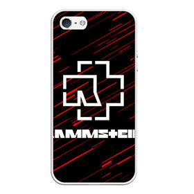 Чехол для iPhone 5/5S матовый с принтом Rammstein. в Новосибирске, Силикон | Область печати: задняя сторона чехла, без боковых панелей | music | rammstein | rock | индастриал метал | метал группа | музыка | музыкальная группа | немецкая метал группа | рамштайн | рок | хард рок