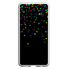 Чехол для Samsung Galaxy S10 с принтом Праздничное настроение в Новосибирске, Силикон | Область печати: задняя сторона чехла, без боковых панелей | Тематика изображения на принте: блёстки | веселье | конфетти | праздник | салют