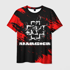 Мужская футболка 3D с принтом Rammstein. в Новосибирске, 100% полиэфир | прямой крой, круглый вырез горловины, длина до линии бедер | music | rammstein | rock | индастриал метал | метал группа | музыка | музыкальная группа | немецкая метал группа | рамштайн | рок | хард рок