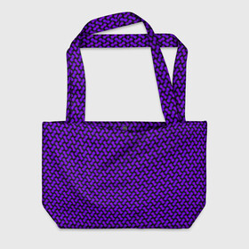 Пляжная сумка 3D с принтом Dorri в Новосибирске, 100% полиэстер | застегивается на металлическую кнопку; внутренний карман застегивается на молнию. Стенки укреплены специальным мягким материалом, чтобы защитить содержимое от несильных ударов
 | abstraction | pattern | purple | shapes | абстракция | паттерн | фиолетовый | формы