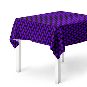 Скатерть 3D с принтом Dorri в Новосибирске, 100% полиэстер (ткань не мнется и не растягивается) | Размер: 150*150 см | abstraction | pattern | purple | shapes | абстракция | паттерн | фиолетовый | формы