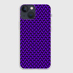 Чехол для iPhone 13 mini с принтом Dorri в Новосибирске,  |  | abstraction | pattern | purple | shapes | абстракция | паттерн | фиолетовый | формы