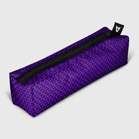 Пенал 3D с принтом Dorri в Новосибирске, 100% полиэстер | плотная ткань, застежка на молнии | abstraction | pattern | purple | shapes | абстракция | паттерн | фиолетовый | формы