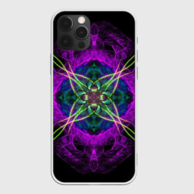 Чехол для iPhone 12 Pro Max с принтом Terol в Новосибирске, Силикон |  | abstraction | colorful | fractal | geometry | mandala | neon | pattern | pink | sacral | абстракция | геометрия | неон | разноцветный | розовый | сакральный | узор | фрактал