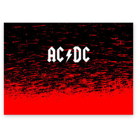 Поздравительная открытка с принтом AC/DC. в Новосибирске, 100% бумага | плотность бумаги 280 г/м2, матовая, на обратной стороне линовка и место для марки
 | Тематика изображения на принте: ac dc | music | rock | австралийская рок группа | ас дс | асдс | блюз рок | музыка | переменный ток постоянный ток | рок | рок н ролл | хард рок | эй си ди си