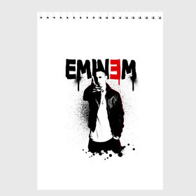 Скетчбук с принтом EMINEM в Новосибирске, 100% бумага
 | 48 листов, плотность листов — 100 г/м2, плотность картонной обложки — 250 г/м2. Листы скреплены сверху удобной пружинной спиралью | eminem | rap | актёр | американский рэпер | композитор | маршалл | продюсер | рэп | рэпер | эминем