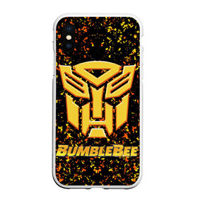 Чехол для iPhone XS Max матовый с принтом Bumblebee. в Новосибирске, Силикон | Область печати: задняя сторона чехла, без боковых панелей | автобот разведчик | автоботы | бамблби | боевик | кино | кино трансформеры | персонаж вселенной трансформеров | приключения | трансформеры | фантастика | фильмы