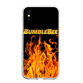 Чехол для iPhone XS Max матовый с принтом Bumblebee. в Новосибирске, Силикон | Область печати: задняя сторона чехла, без боковых панелей | автобот разведчик | автоботы | бамблби | боевик | кино | кино трансформеры | персонаж вселенной трансформеров | приключения | трансформеры | фантастика | фильмы