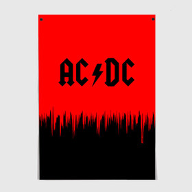Постер с принтом AC/DC. в Новосибирске, 100% бумага
 | бумага, плотность 150 мг. Матовая, но за счет высокого коэффициента гладкости имеет небольшой блеск и дает на свету блики, но в отличии от глянцевой бумаги не покрыта лаком | ac dc | music | rock | австралийская рок группа | ас дс | асдс | блюз рок | музыка | переменный ток постоянный ток | рок | рок н ролл | хард рок | эй си ди си