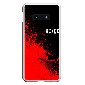 Чехол для Samsung S10E с принтом AC DC в Новосибирске, Силикон | Область печати: задняя сторона чехла, без боковых панелей | ac dc | music | rock | австралийская рок группа | ас дс | асдс | блюз рок | музыка | переменный ток постоянный ток | рок | рок н ролл | хард рок | эй си ди си