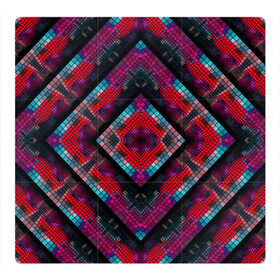 Магнитный плакат 3Х3 с принтом Monna в Новосибирске, Полимерный материал с магнитным слоем | 9 деталей размером 9*9 см | colorful | geometric | kaleidoscope | mosaic | pattern | rhombuses | squares | геометрический | калейдоскоп | квадраты | мозаика | разноцветный | ромбы | узор