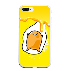 Чехол для iPhone 7Plus/8 Plus матовый с принтом Gudetama в Новосибирске, Силикон | Область печати: задняя сторона чехла, без боковых панелей | Тематика изображения на принте: gudetama | анимешное яйцо | гудетама | желток | стекающее яйцо | яичница