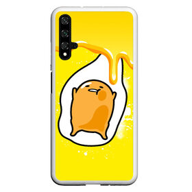 Чехол для Honor 20 с принтом Gudetama в Новосибирске, Силикон | Область печати: задняя сторона чехла, без боковых панелей | Тематика изображения на принте: gudetama | анимешное яйцо | гудетама | желток | стекающее яйцо | яичница