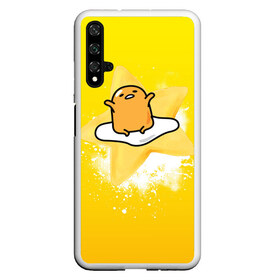 Чехол для Honor 20 с принтом Gudetama в Новосибирске, Силикон | Область печати: задняя сторона чехла, без боковых панелей | Тематика изображения на принте: gudetama | анимешное яйцо | гудетама | желток | стекающее яйцо | яичница