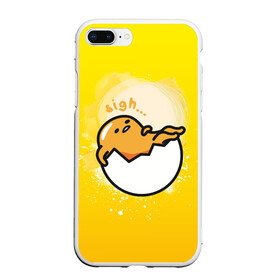 Чехол для iPhone 7Plus/8 Plus матовый с принтом Gudetama в Новосибирске, Силикон | Область печати: задняя сторона чехла, без боковых панелей | Тематика изображения на принте: gudetama | анимешное яйцо | гудетама | желток | стекающее яйцо | яичница