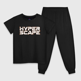 Детская пижама хлопок с принтом Hyper Scape. в Новосибирске, 100% хлопок |  брюки и футболка прямого кроя, без карманов, на брюках мягкая резинка на поясе и по низу штанин
 | esport | games | hyper scape | twitch | игроки | игролюбители | игроманы | игры | киберспорт | королевская битва | корона | твич | хупер скайп | хупер скайпе