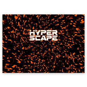 Поздравительная открытка с принтом Hyper Scape. в Новосибирске, 100% бумага | плотность бумаги 280 г/м2, матовая, на обратной стороне линовка и место для марки
 | esport | games | hyper scape | twitch | игроки | игролюбители | игроманы | игры | киберспорт | королевская битва | корона | твич | хупер скайп | хупер скайпе