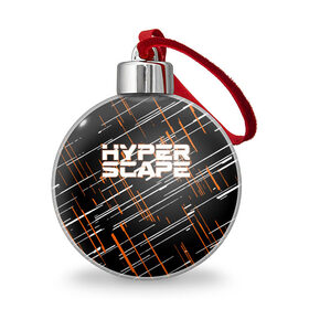 Ёлочный шар с принтом Hyper Scape. в Новосибирске, Пластик | Диаметр: 77 мм | Тематика изображения на принте: esport | games | hyper scape | twitch | игроки | игролюбители | игроманы | игры | киберспорт | королевская битва | корона | твич | хупер скайп | хупер скайпе