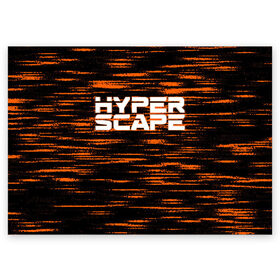 Поздравительная открытка с принтом Hyper Scape. в Новосибирске, 100% бумага | плотность бумаги 280 г/м2, матовая, на обратной стороне линовка и место для марки
 | esport | games | hyper scape | twitch | игроки | игролюбители | игроманы | игры | киберспорт | королевская битва | корона | твич | хупер скайп | хупер скайпе