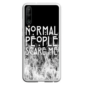 Чехол для Honor P30 с принтом Normal People Scare Me. в Новосибирске, Силикон | Область печати: задняя сторона чехла, без боковых панелей | american horror story | games | normal people scare me | аутизм | документальный фильм об аутизме | игры | кино | люди | нормал пипл скар ми | очень странные дела | фильмы