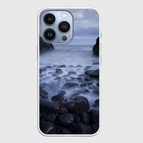 Чехол для iPhone 13 Pro с принтом Горные породы в Новосибирске,  |  | Тематика изображения на принте: rocks | горные породы | камень | камни | камушки | море | моря | небеса | небо | облака | облако | океан | скала | скалы | туман | туманный | туманы | туча | тучи