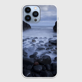 Чехол для iPhone 13 Pro Max с принтом Горные породы в Новосибирске,  |  | Тематика изображения на принте: rocks | горные породы | камень | камни | камушки | море | моря | небеса | небо | облака | облако | океан | скала | скалы | туман | туманный | туманы | туча | тучи