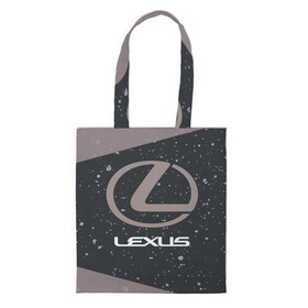 Шоппер 3D с принтом LEXUS / ЛЕКСУС в Новосибирске, 100% полиэстер | Плотность: 200 г/м2; Размер: 34×35 см; Высота лямок: 30 см | auto | lexus | logo | moto | symbol | авто | автомобиль | гонки | лексус | лого | логотип | логотипы | марка | машина | мото | символ | символы