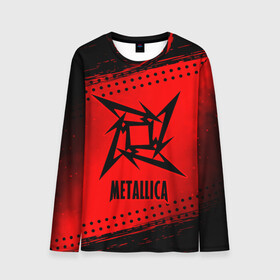 Мужской лонгслив 3D с принтом METALLICA / МЕТАЛЛИКА в Новосибирске, 100% полиэстер | длинные рукава, круглый вырез горловины, полуприлегающий силуэт | hetfield | james | logo | metal | metalica | metallica | music | rock | star | джеймс | звезда | знак | ларс | лого | логотип | логотипы | метал | металика | металлика | музыка | рок | символ | символы | ульрих | хэтфилд