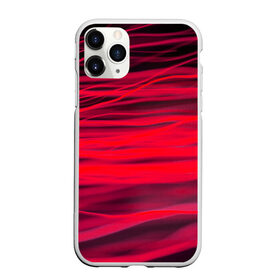 Чехол для iPhone 11 Pro Max матовый с принтом Reding в Новосибирске, Силикон |  | abstraction | blur | light | lines | red | абстракция | красный | линии | размытость | свет