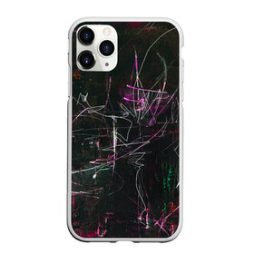 Чехол для iPhone 11 Pro Max матовый с принтом Doter в Новосибирске, Силикон |  | abstraction | lines | paint | spots | stains | абстракция | краска | линии | пятна | разводы