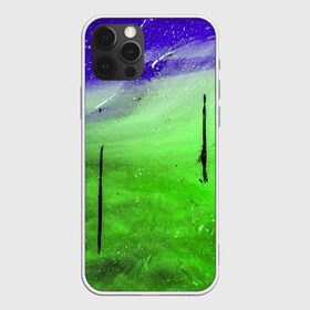 Чехол для iPhone 12 Pro Max с принтом GreenFer в Новосибирске, Силикон |  | abstraction | art | blue | green | paint | stains | абстракция | арт | зелёный | краска | разводы | синий