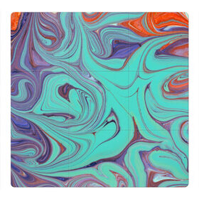 Магнитный плакат 3Х3 с принтом Olimpius в Новосибирске, Полимерный материал с магнитным слоем | 9 деталей размером 9*9 см | Тематика изображения на принте: abstraction | colorful | mixing | paint | stains | абстракция | краска | разводы | разноцветный | смешивание