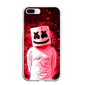 Чехол для iPhone 7Plus/8 Plus матовый с принтом MARSHMELLO в Новосибирске, Силикон | Область печати: задняя сторона чехла, без боковых панелей | fortnite | marshmallo | marshmallow | marshmello | marshmellow | маршмелло | маршмеллоу | розы | фортнайт