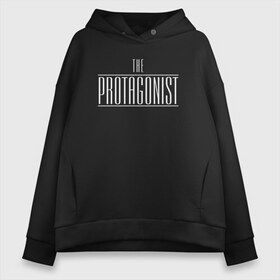 Женское худи Oversize хлопок с принтом The Protagonist в Новосибирске, френч-терри — 70% хлопок, 30% полиэстер. Мягкий теплый начес внутри —100% хлопок | боковые карманы, эластичные манжеты и нижняя кромка, капюшон на магнитной кнопке | Тематика изображения на принте: sator | sator arepo | sator square | tenet | довод | палиндром | протагонист